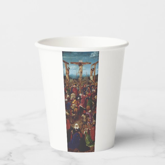 The Crucifixion by Van Eyck Paper Cups (Front)