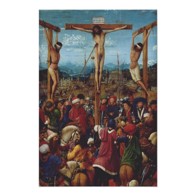 The Crucifixion by Van Eyck Poster (Front)