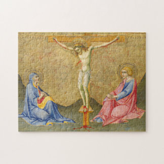 The Crucifixion c. 1445/1450 by Sano di Pietro Jigsaw Puzzle