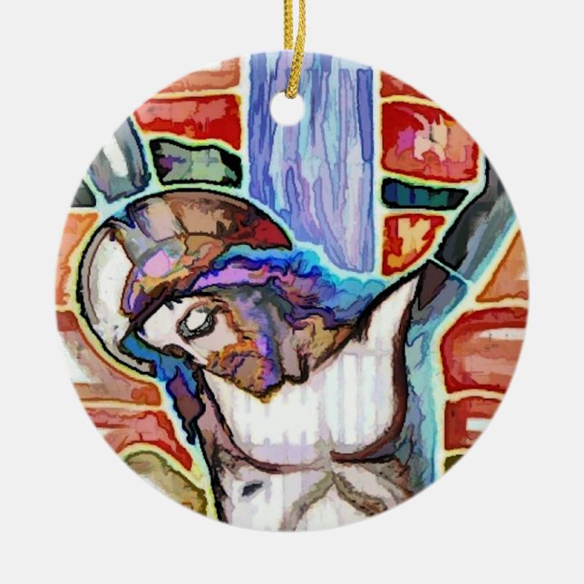 THE CRUCIFIXION CERAMIC ORNAMENT (Front)