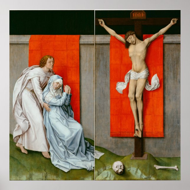 The Crucifixion Diptych by Van der Weyden - Poster (Front)