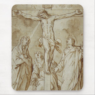 The crucifixion of Jesus Christ Mouse Pad