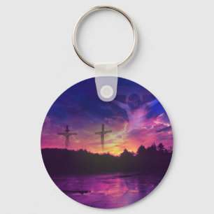 The Crucifixion of Jesus Christ on the Cross Key Ring