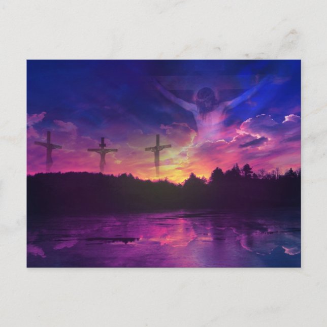 The Crucifixion of Jesus Christ on the Cross Postcard (Front)