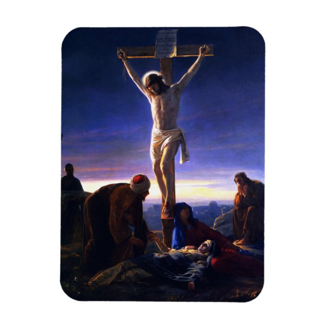 The Crucifixion of Jesus. Fine Art  Magnet (Vertical)