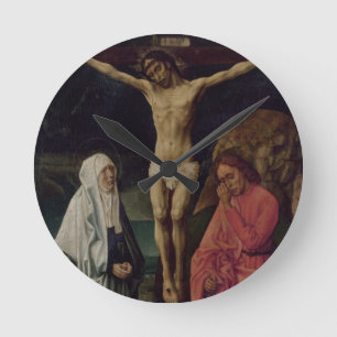 The Crucifixion (panel) 2 Round Clock