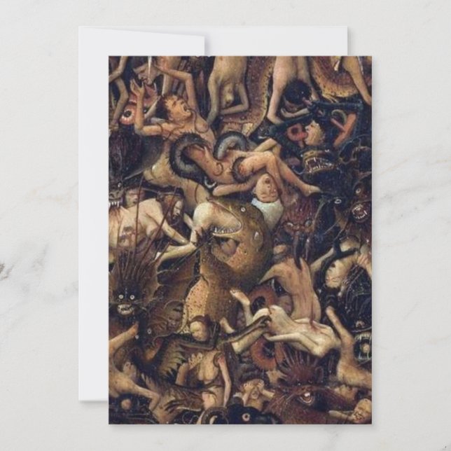 The Crucifixion The Last Judgement By Jan Van Eyck Invitation (Front)