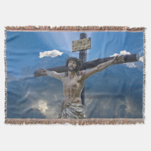 The Crucifixion Throw Blanket