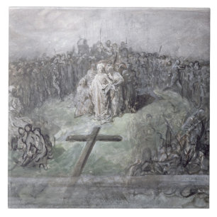 The Crucifixion (w/c and gouache on paper) Ceramic Tile