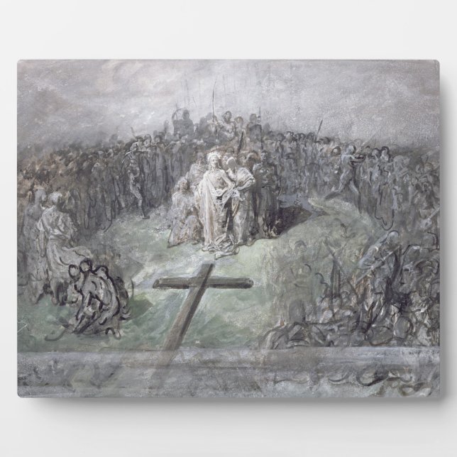 The Crucifixion (w/c and gouache on paper) Plaque (Front)