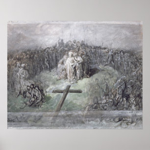 The Crucifixion (w/c and gouache on paper) Poster