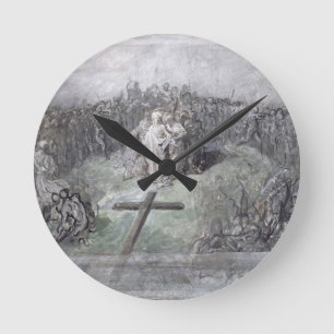 The Crucifixion (w/c and gouache on paper) Round Clock
