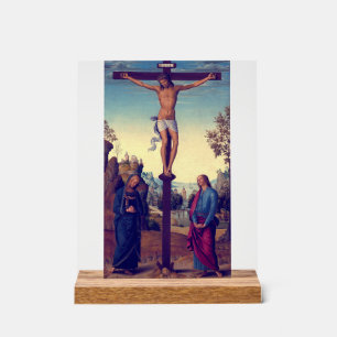 The Crucifixion with the Virgin by Pietro Perugino Acrylic Sign