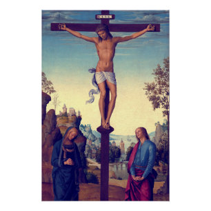 The Crucifixion with the Virgin by Pietro Perugino Poster