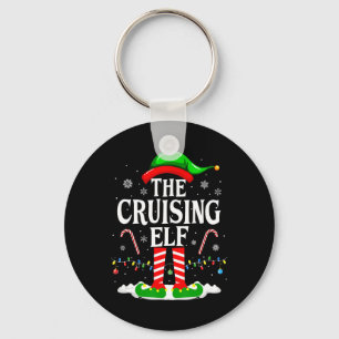 The Cruising Elf Xmas Funny Matching Family Cruise Key Ring