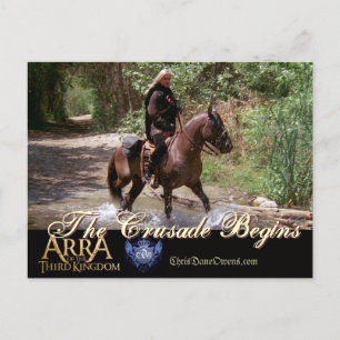 THE CRUSADE BEGINS-postcard Postcard
