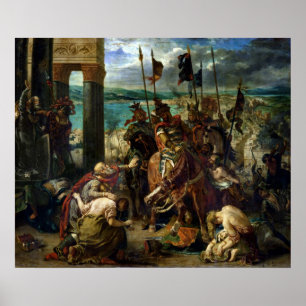 The Crusaders' entry into Constantinople Poster