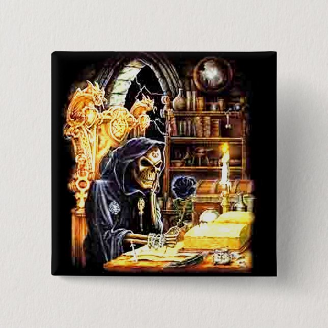 The Crypt Keeper 15 Cm Square Badge (Front)