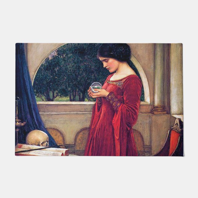 The Crystal Ball, John William Waterhouse Doormat (Front)