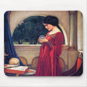 The Crystal Ball, John William Waterhouse Mouse Pad