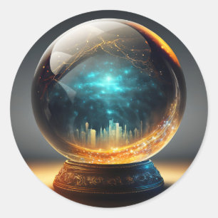 The Crystal Ball of Prosperity Sticker
