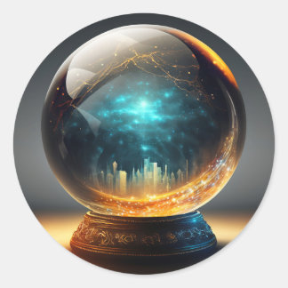The Crystal Ball of Prosperity Sticker