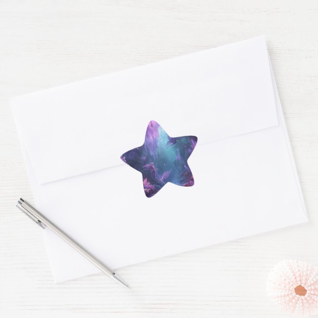 The Crystal Cave of the Mermaid Star Sticker (Envelope)