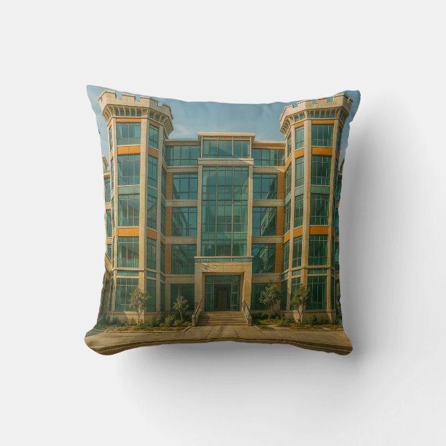 The Crystal Citadel Castle Cushion (Front)