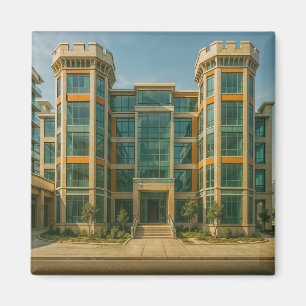 The Crystal Citadel Castle Magnet