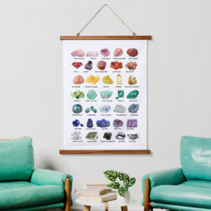 The Crystal Collection Wall Hanging Rainbow Rocks Hanging Tapestry