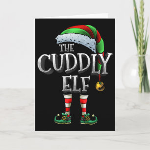 The Cuddly Elf Matching Family Cuddly Christmas El Card