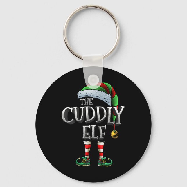 The Cuddly Elf Matching Family Cuddly Christmas El Key Ring (Front)