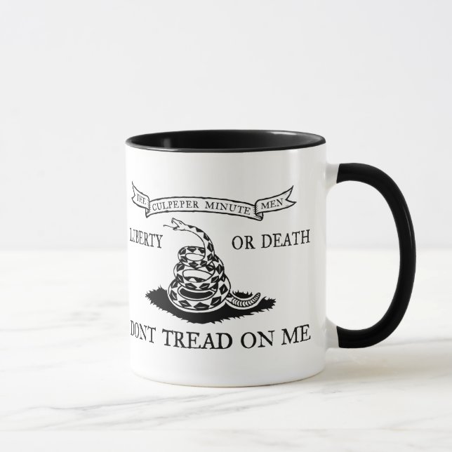 The Culpeper Don't Tread on Me Flag Mug (Right)
