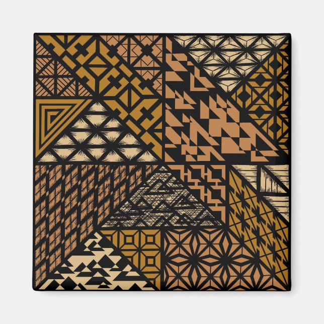 "The Culture" (Brown) Square Magnet (Front)