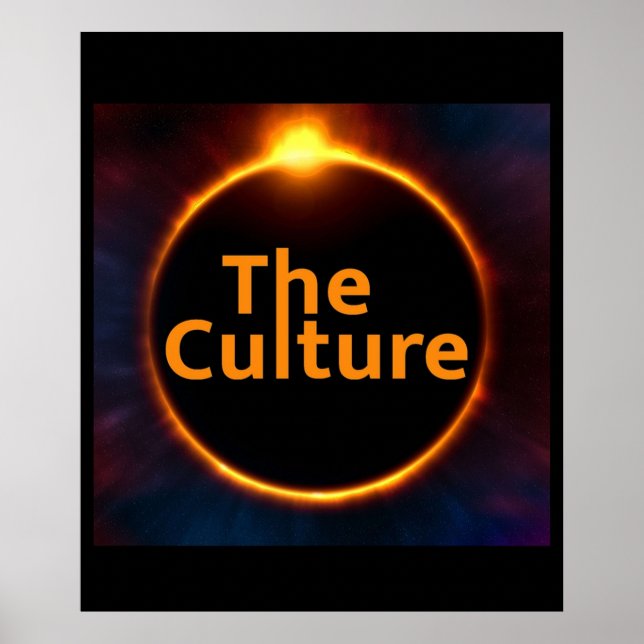 The Culture Iain M Banks ScFi Total Eclipse Poster (Front)