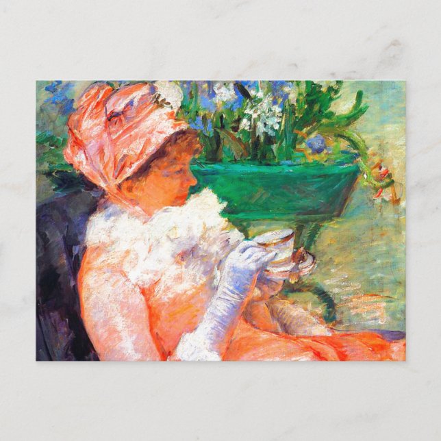 The Cup of Tea by Mary Cassatt Postcard (Front)