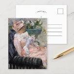 The Cup of Tea | Mary Cassatt Postcard<br><div class="desc">The Cup of Tea (1880s) by American impressionist artist Mary Cassatt. The oil on canvas painting depicts a portrait of a woman seated in a chair with her tea cup.

Use the design tools to add custom text or personalise the image.</div>