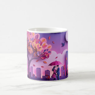The cup with the landscape