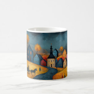 The cup with the landscape