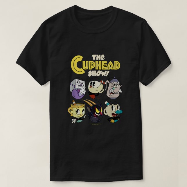 The Cuphead Show Group Poster Logo  T-Shirt (Design Front)