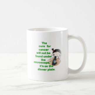 THE CURE FOR CANCER WON'T BE FOUND UNDE THE MICRO COFFEE MUG
