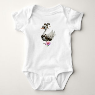 The Curious Clockwork Swan. Baby Bodysuit