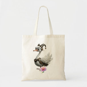 The Curious Clockwork Swan. Tote Bag