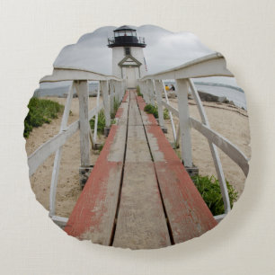 The current lighthouse, the last of many round cushion