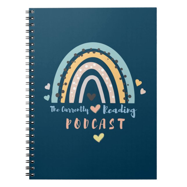 The Currently Reading Podcast Bookish Notebook (Front)