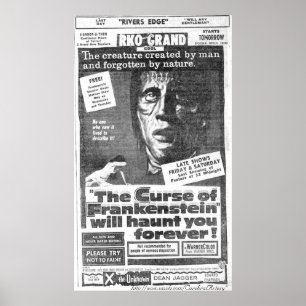 "The Curse of Frankenstein" (1957) Ad - Poster