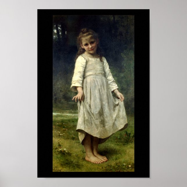 The Curtsey 1898 William Bouguereau Poster (Front)