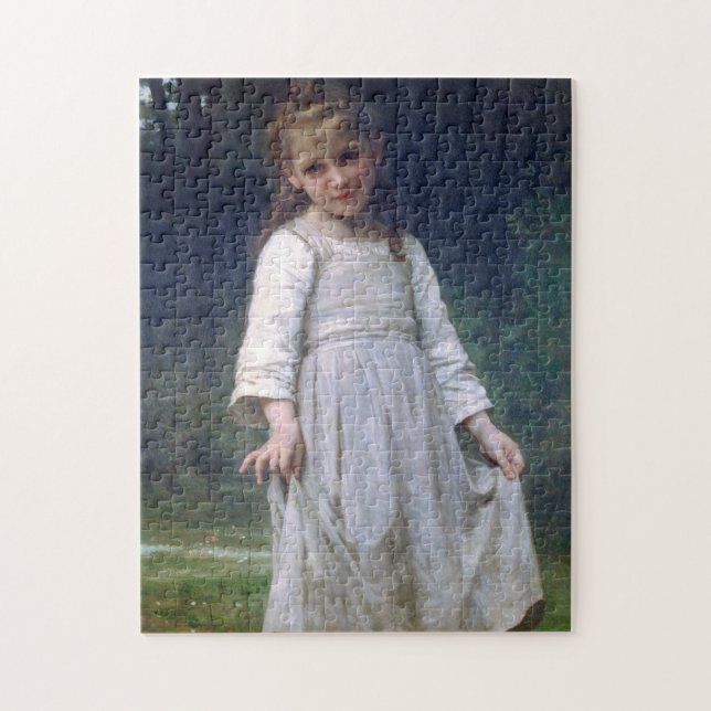 The Curtsey, Bouguereau Jigsaw Puzzle (Vertical)