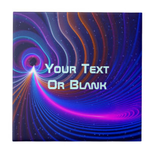 The Curvature of Space Ceramic Tile