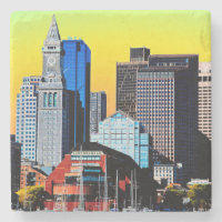 The Custom House Boston USA Poster Cloth Face Mask
